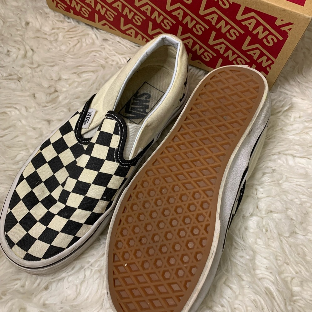 Vans Checkerboard Slip-On Sneakers